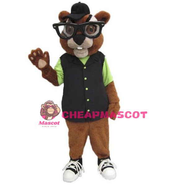 Chubby Chipmunk Mascot Costume