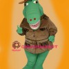 Winter Alligator Mascot Costume