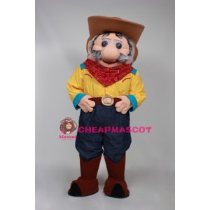 Realistic Cowboy Mascot Costume