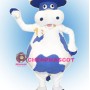 Blue Cow Mascot Costume