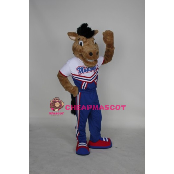 College Mustang Mascot Costume