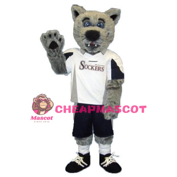 Grey Coyote Wolf Mascot Costume