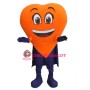 Orange Heart Mascot Costume