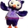 Beautiful Purple Owl Mascot Costume