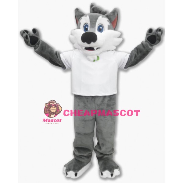 College Wolf Mascot Costume