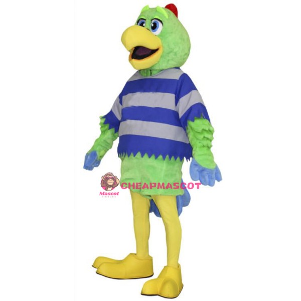 Fashion Green Parrot Mascot Costume