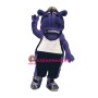 College Purple Hippo Mascot Costume