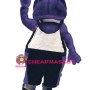 College Purple Hippo Mascot Costume