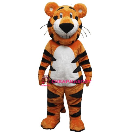 Happy Lightweight Tiger Mascot Costume