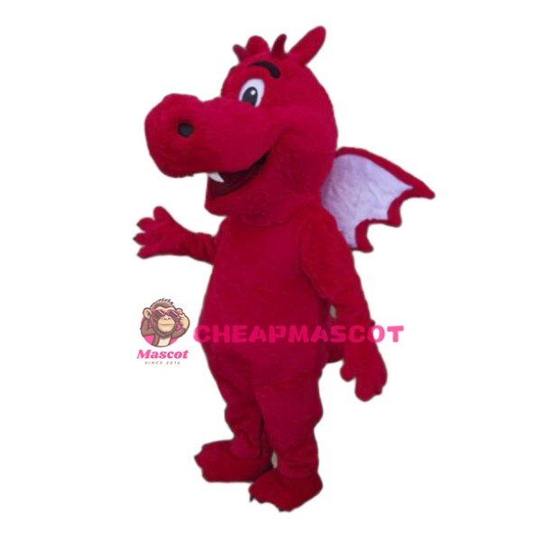Red Lightweight Dragon Mascot Costume