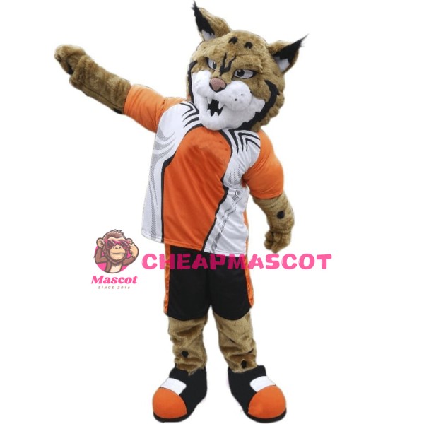 College Lightweight Bobcat Mascot Costume