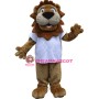 Happy Lightweight Lion Mascot Costume
