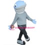 Blue Lightweight Shark Mascot Costume