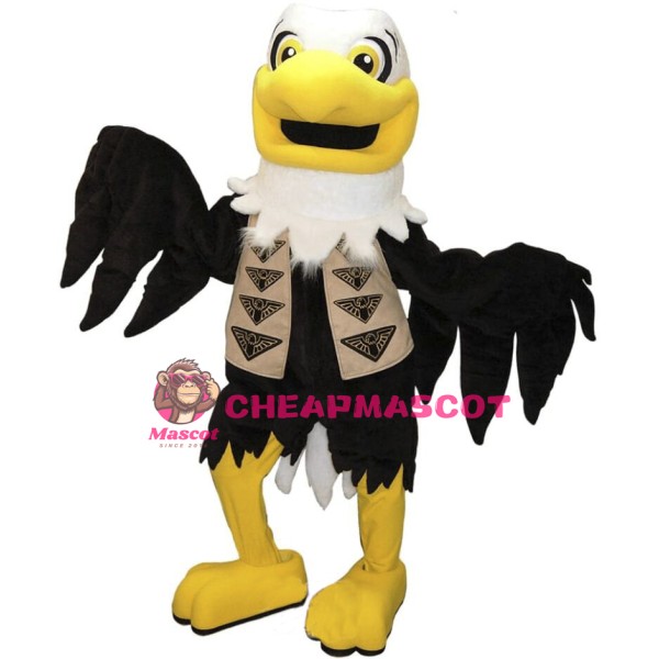 Happy Lightweight Eagle Mascot Costume