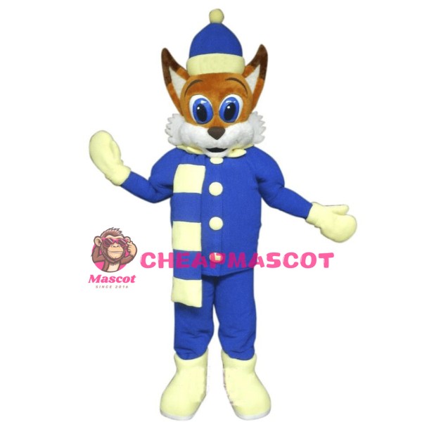 Winter Fox Mascot Costume