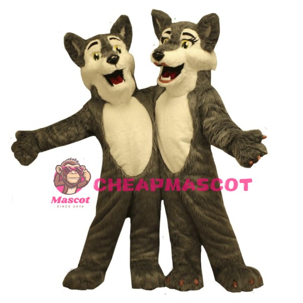 Boy & Girl Wolf Mascot Costume
