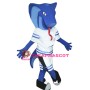 Blue Viper Mascot Costume