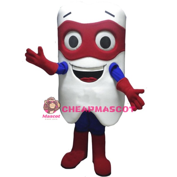 Hero Tooth Mascot Costume