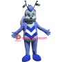 College Blue Bee Mascot Costume