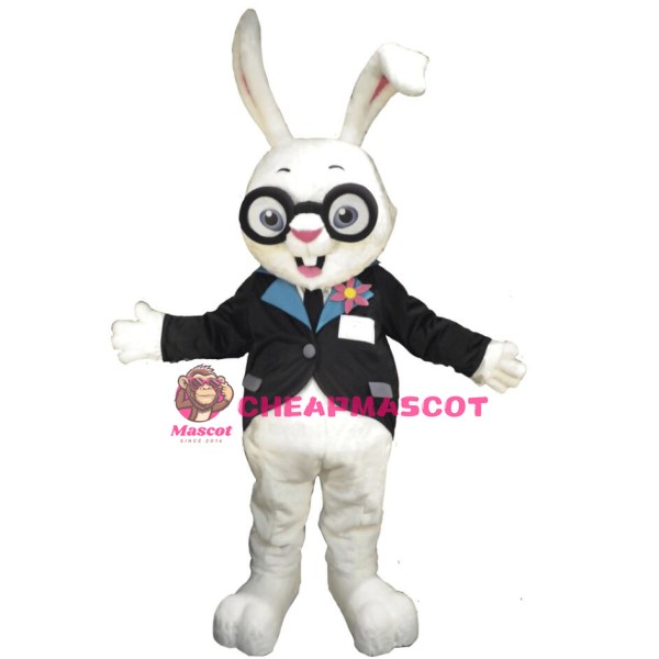 Cute White Lightweight Rabbit Mascot Costume
