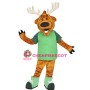 Happy Lightweight Deer Mascot Costume