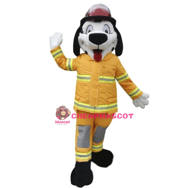 Cute Fire Department Dog Mascot Costume