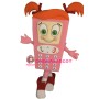 Pink Girl Cell Phone Mascot Costume