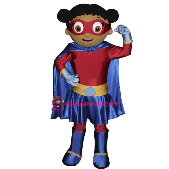 Super Hero Girl Mascot Costume