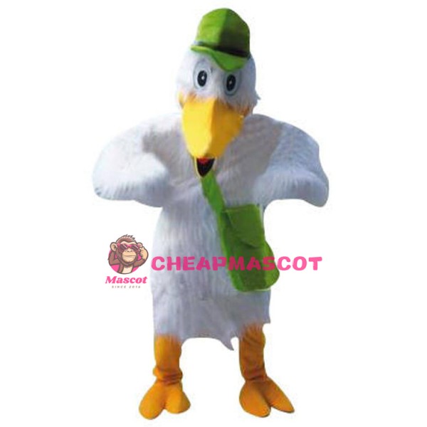 Cute Stork Mascot Costume