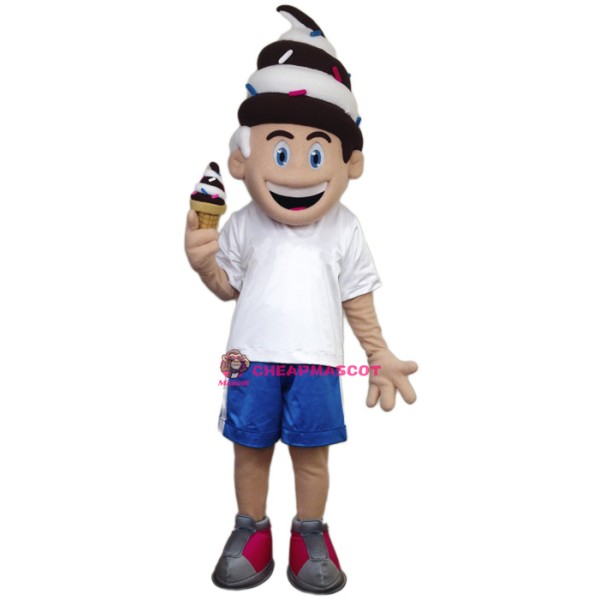 Ice Creamy Boy Mascot Costume