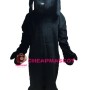 All Black Dog Mascot Costume