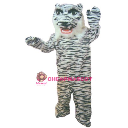 White Bengal Tiger Mascot Costume