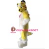 Yellow Husky Mascot Costume