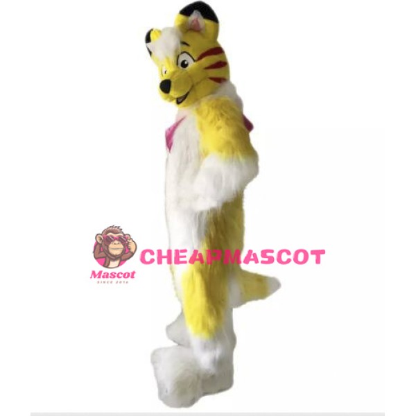 Yellow Husky Mascot Costume