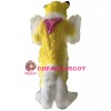Yellow Husky Mascot Costume