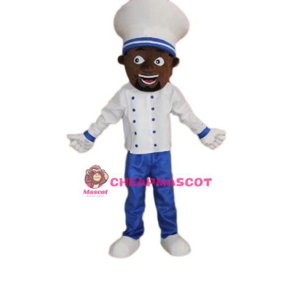 Chocolate Chef Uncle Mascot Costume