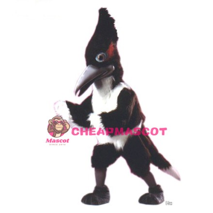 Black & White Roadrunner Mascot Costume