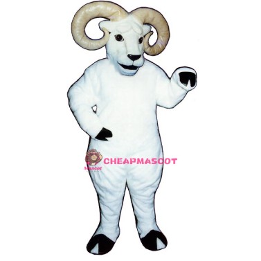 White Ram Mascot Costume