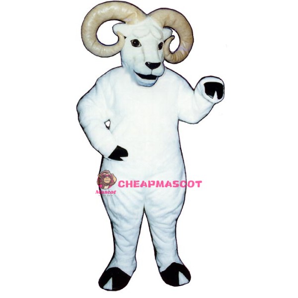 White Ram Mascot Costume