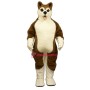 Brown Husky Mascot Costume