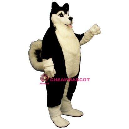 Fat Husky Mascot Costume