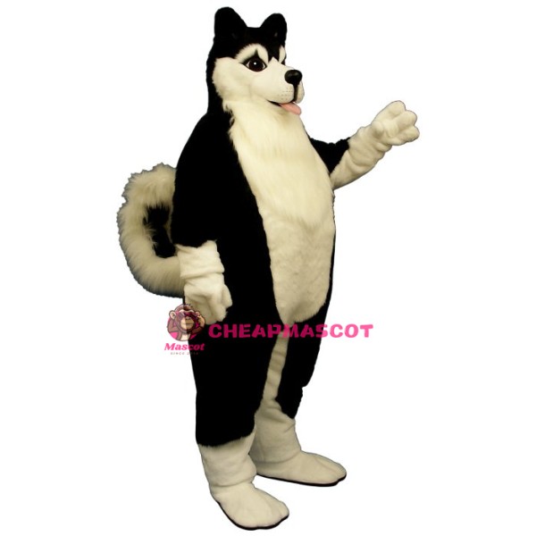 Fat Husky Mascot Costume