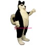 Fat Husky Mascot Costume