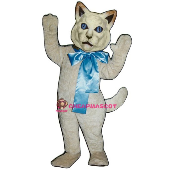 Cat w/ Bow Mascot Costume