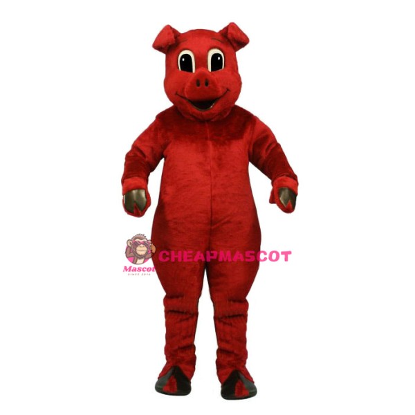 Ruddy Redpig Pig Mascot Costume