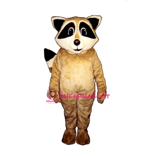 Tan Robbie Raccoon Mascot Costume