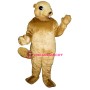 Squirrel with Teeth Mascot Costume