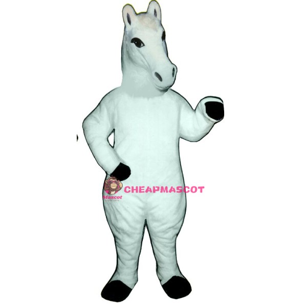 White Horse Mascot Costume