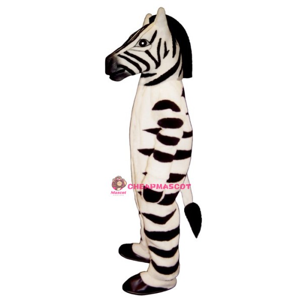 White Zebra Mascot Costume