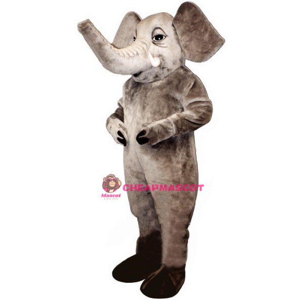 Tusked Elephant Mascot Costume